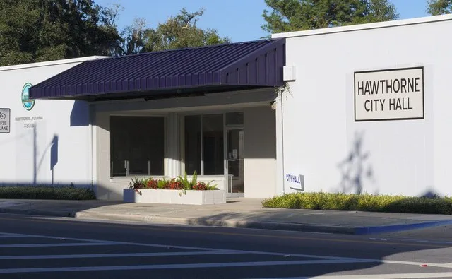 Hawthorne, Florida, City Hall in 2018. City hall moved to this location on May 1, 2018.