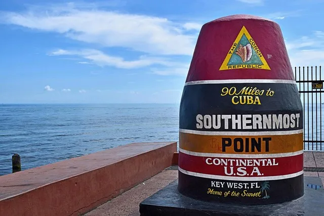 Southernmost Point Buoy in Key West , Florida