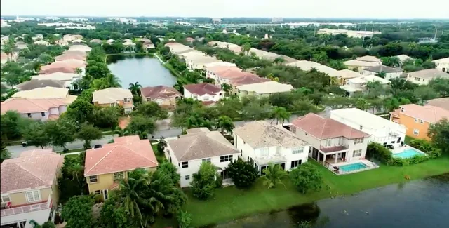 Miramar, Florida neighborhood off of Miramar Parkway. Principal house in view is at 3054 SW 165th Avenue, Miramar, FL, 33027. Coordinates of property are below.