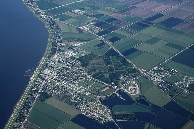 Aerial photo of Pahokee Florida - February 2016