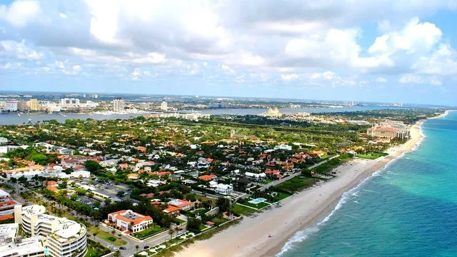 Aerial photograph of the Town of Palm Beach