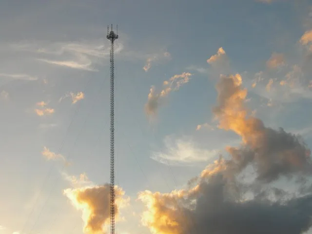 The en:WHFT-TV transmitter tower in en:Pembroke Park, Florida .