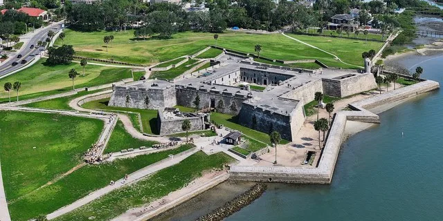 The oldest masonry fort in the Lower 48, built in the late 17th century, now a museum.