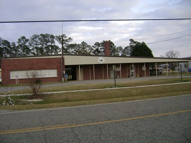 Berlin City Hall (which looks like a former school building, Berlin, Colquitt County, Georgia)