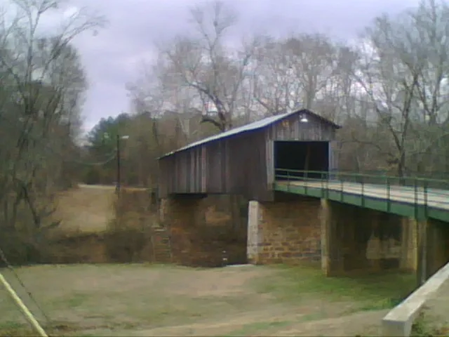 Euharlee Creek Covered Bridge in Euharlee, GA .