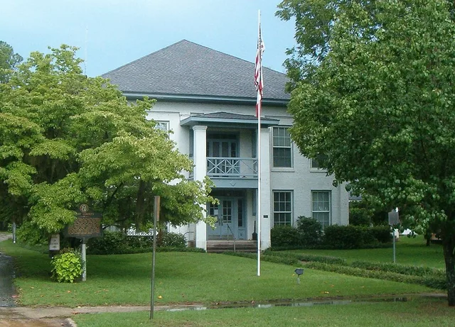 Clay County Courthouse in Fort Gaines, Georgia USA.