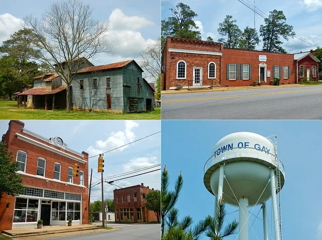 This is a series of photos that I shot of Gay, Georgia and personally assembled into this photo collage.