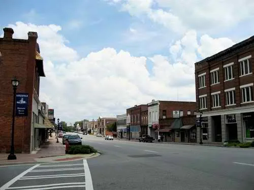 Downtown of Hawkinsville Georgia