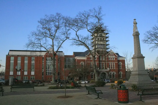 The Henry County Courthouse in McDonough, Georgia.