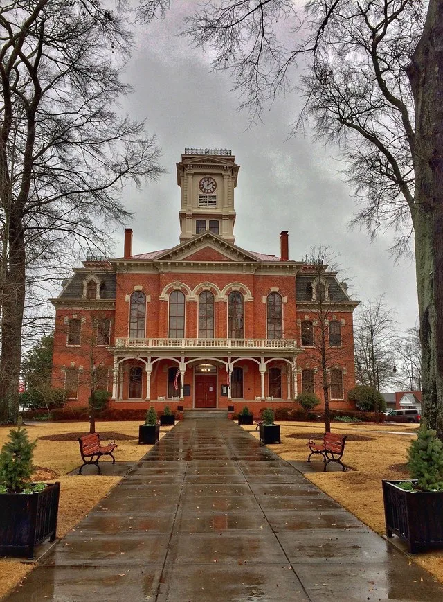 Monroe, Georgia is about 40 minutes south of Atlanta. Portions of the Oscar nominated movie, Hidden Figures, were filmed in and near Monroe. The cornerstone of this Second Empire...