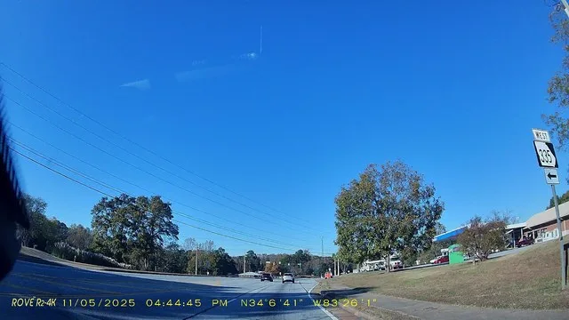 NB GA15 US441 left GA335 West, Nicholson, Jackson County, Georgia