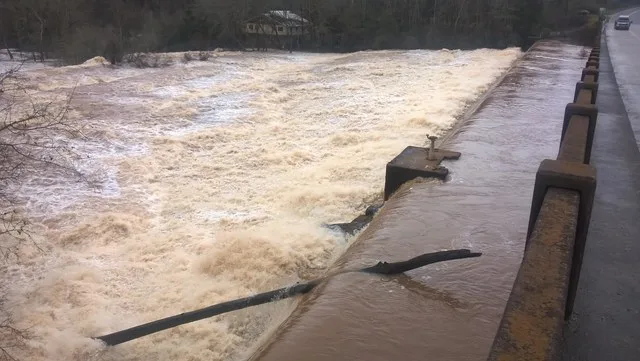 Dec 31, 2015 photo of Apalachee River at North High Shoals following heavy December rainfall throughout the SouthEast USA. Video link below shows high water that turned the normal...