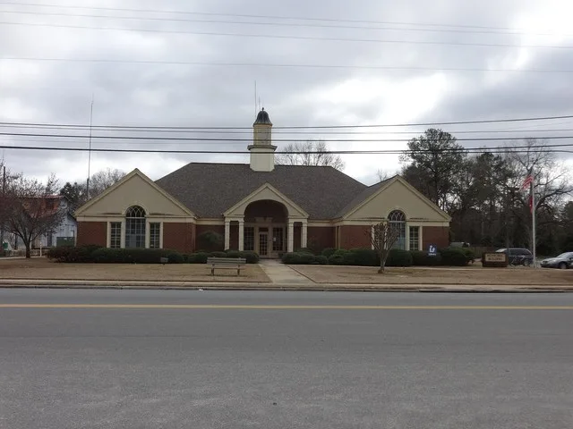 Oglethorpe municipal building (city hall, public library, fire department, development authority), Oglethorpe, Macon County, Georgia