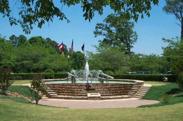 City Hall Fountain, Peachtree City, Georgia.