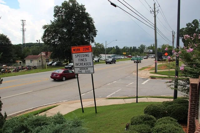 GA State Route 13 in Rest Haven, Georgia, July 2016
