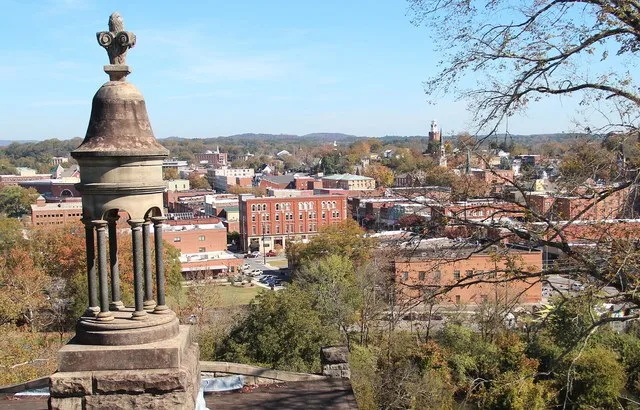 Rome GA viewed from Myrtle Hill Cemetery