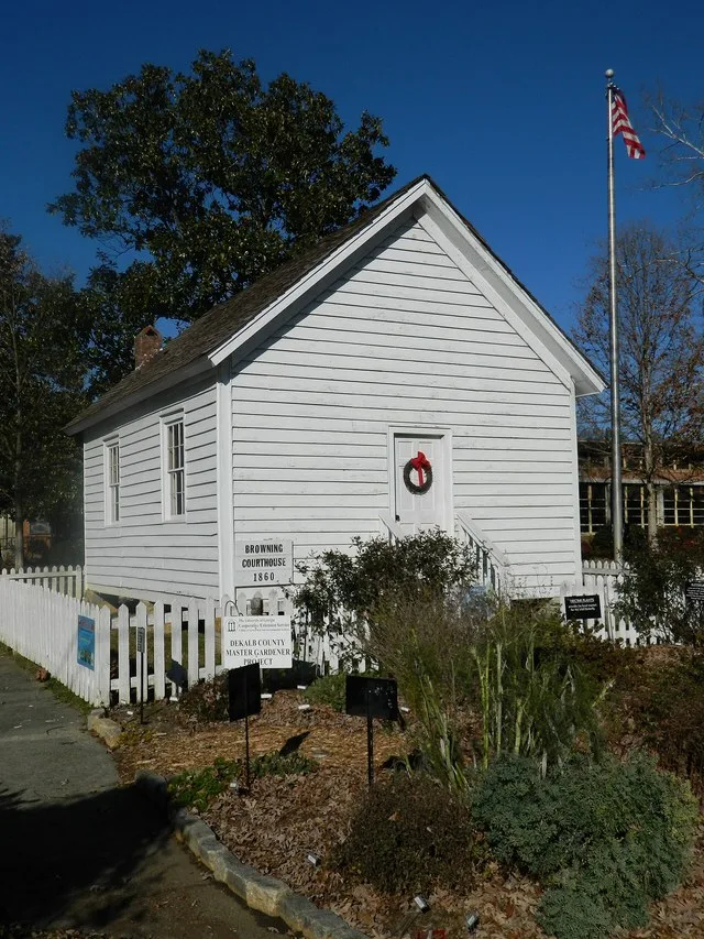 Historic Brownings Courthouse (and Butterfly Garden) - Tucker, Georgia