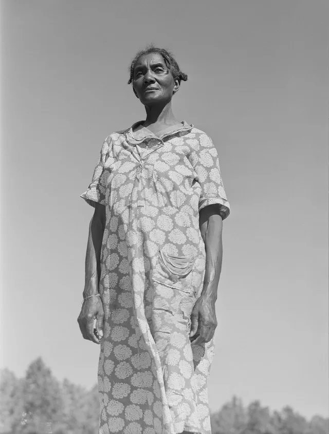 Mrs. Mary Willis, widow, who with two children runs a rented farm near Woodville, Greene County, Georgia.