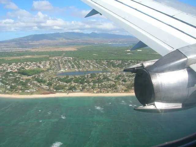 Aerial photograph. Location: Oahu, Iroquois Pt