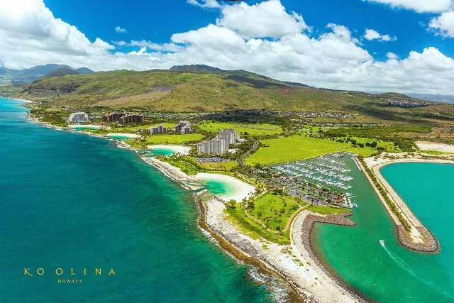 Ko Olina Resort is a 642-acre master-planned vacation and residential community on the leeward coast of Oahu, 17 miles (27 km) northwest of Honolulu. Ko Olina has 2 miles of coast...