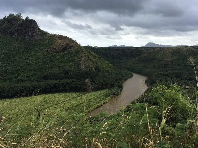 River valley in Wailuā Homesteads, Hawaii