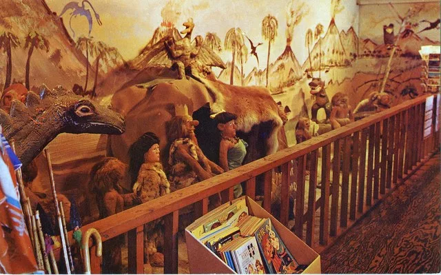 Comic Representation of A Prehistoric City, City of Moo, Dinneyland, Bliss, Idaho
