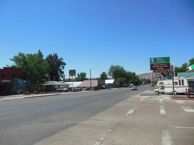 Superior Street in Cambridge, Idaho, USA