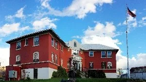 The old Adams County Courthouse in Council, Idaho