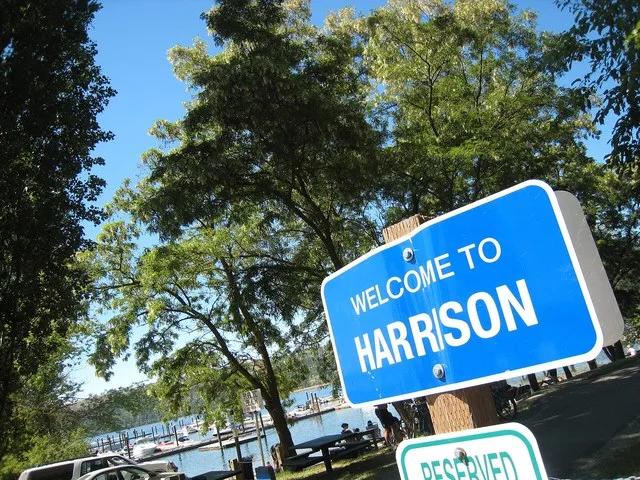 Welcome sign in Harrison Idaho