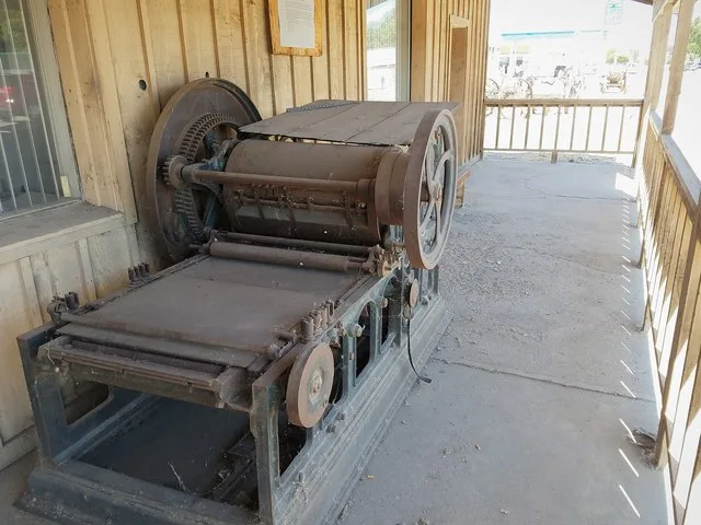 This printing press from the Campbell Press Company began work for the Owyhee Avalanche in Silver City, Idaho, in 1874. In 1883 it was in service at the Caldwell Tribune and later...