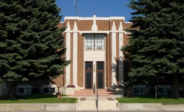 The Jerome County Courthouse in Jerome, Idaho, United States. The building was listed on the National Register of Historic Places on September 28, 1987.
