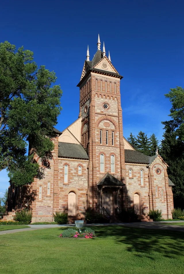Stone Tabernacle (Bear Lake Stake Tabernacle), c. 1889 in Paris, Idaho.
