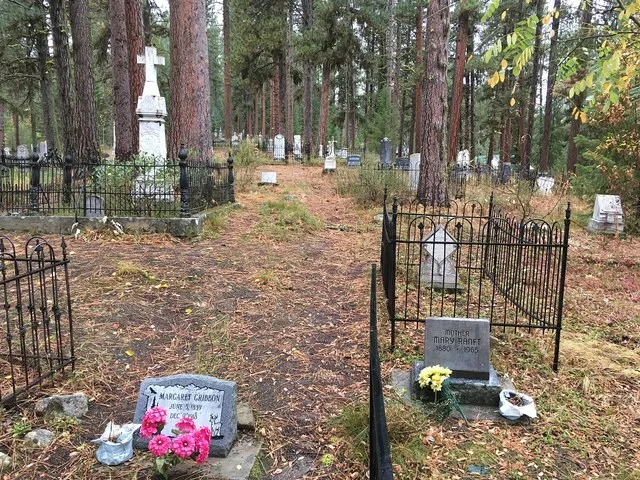 Gold rush cemetery established around 1862 in the Boise Basin, Idaho