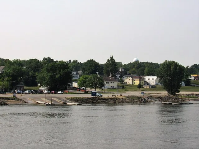 Albany, Illinois from the Mississippi River.