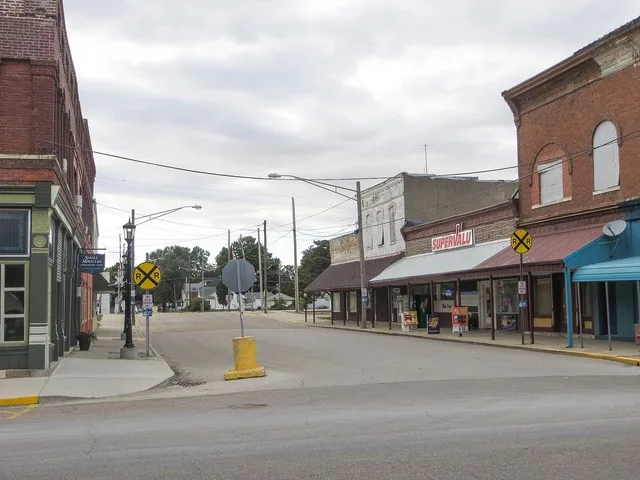 Vine Street in Atlanta, Illinois.