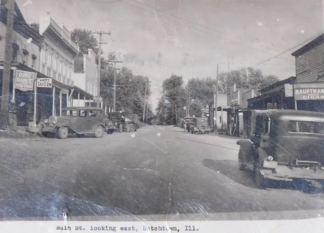Main Street Batchtown looking east