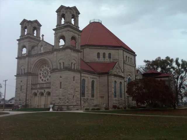 St. Mary's Catholic Church, Beaverville, IL: the "Cathedral in the Cornfields", or the "Prairie Cathedral".