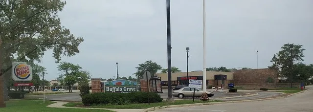 A sign in Buffalo Grove on Dundee Road.