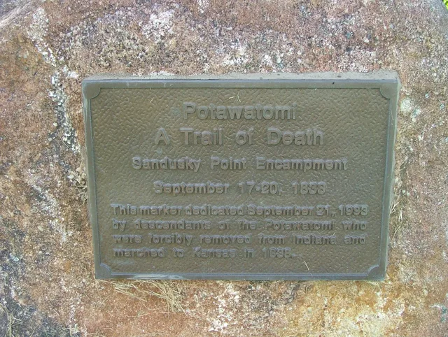 Trail of Death marker in Catlin, Illinois