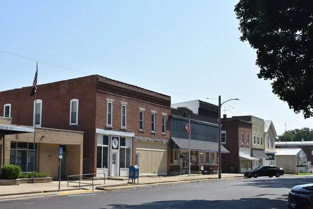 View of Divernon, Illinois on Dodds St. June 2026