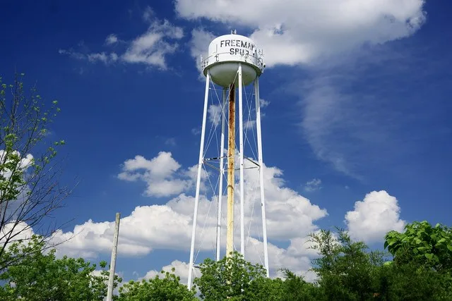 Water tower in Freeman Spur, Illinois, United States