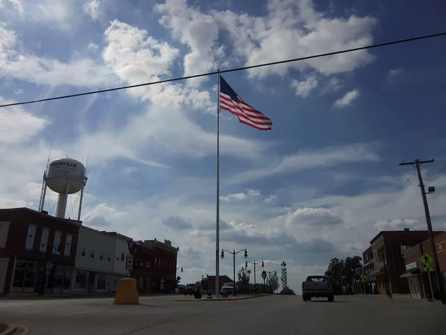 Griggsville Historic District, Irregular pattern along Corey, Stanford, Quincy, and Liberty Sts. Griggsville