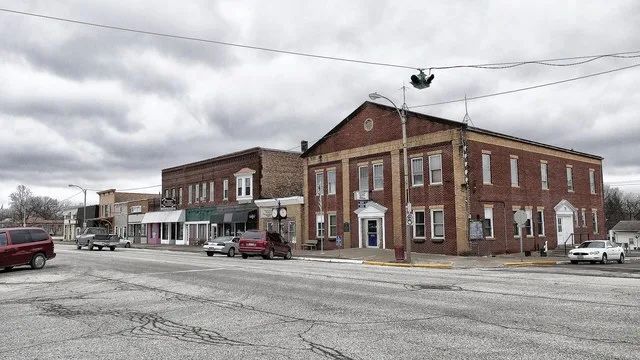Broadway Street in Hamilton, Illinois.