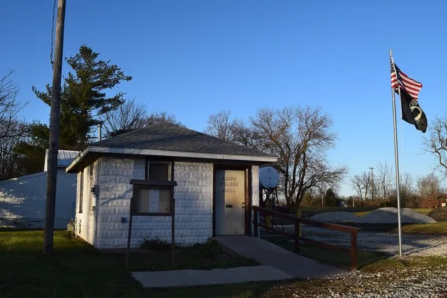 Village hall in Kappa, Illinois .