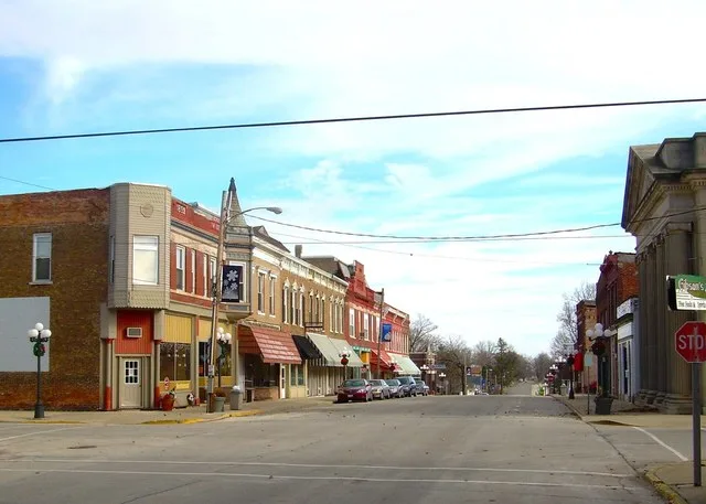 Downtown Le Roy, Illinois.