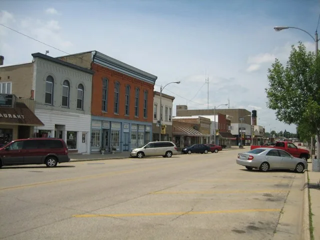 Downtown, Lena, Illinois, USA.