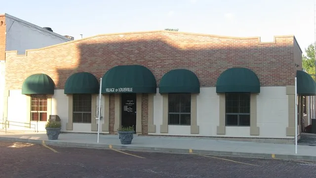 Front of Village Hall in Louisville , Illinois , United States , located at 177 S. Main Street.