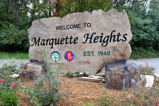 Marquette Heights sign 20231019 0606
