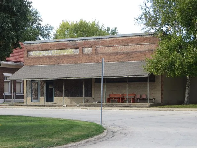 Old building in McLean, Illinois.