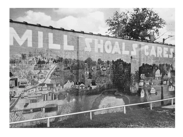 Village of Mill Shoals U.S. Post Office Mural, Painted in 1970